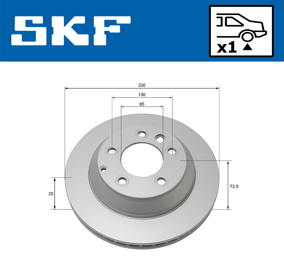 SKF VKBD 90136 V1 Disc frana